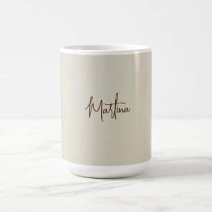 Modern Minimalist Plain Creative Calligraphy Coffee Mug