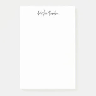 Modern Minimalist Plain Creative Calligraphy Post-it Notes