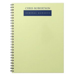 Modern Minimalist Plain Notebook