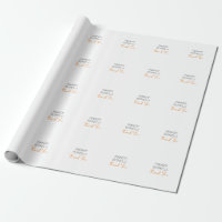 Modern Minimalist Plain Personalised Thank You