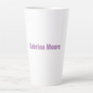 Modern Minimalist Plain Professional Latte Mug