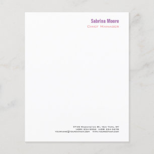 Modern Minimalist Plain Professional Paper Sheet