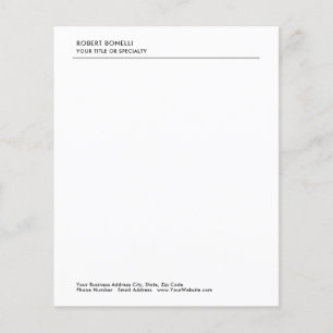 Modern Minimalist Plain Simple Business