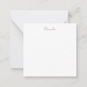 Modern Minimalist Plain Simple Cute Own Name Card
