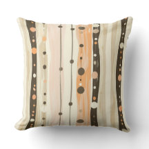 Modern Minimalist Polka Line Cushion – 20x20" 