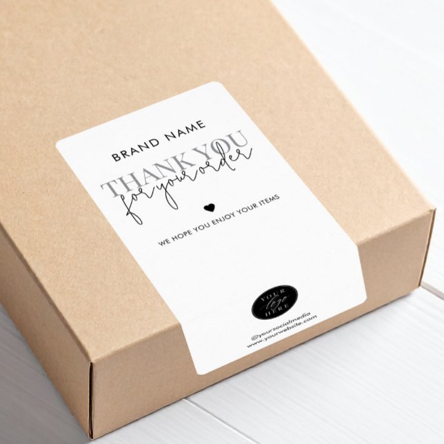 Modern Minimalist Product Packaging Box Seal (Creator Uploaded)
