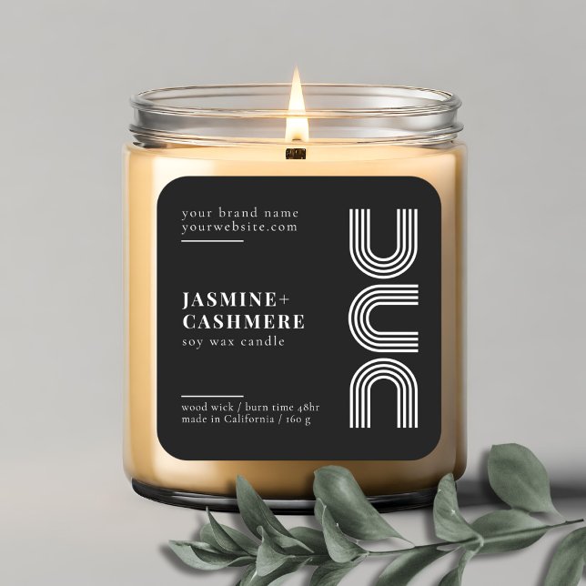 Modern minimalist product packaging candle label (Creator Uploaded)