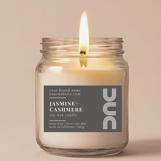 Modern minimalist product packaging candle label (Creator Uploaded)