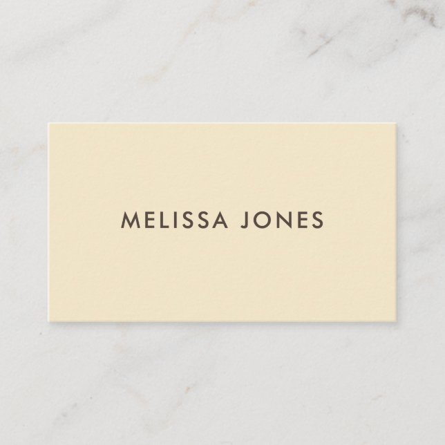 Modern Minimalist  Professional Business Card (Front)
