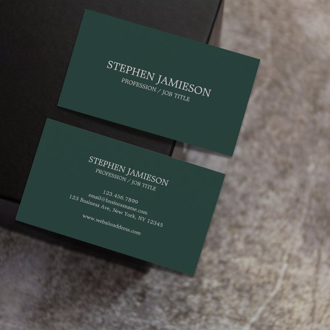 Modern Minimalist Professional Classic Business Card (Creator Uploaded)