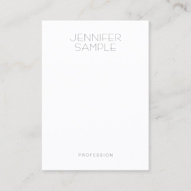 Modern Minimalist Professional Elegant Template Business Card (Front)