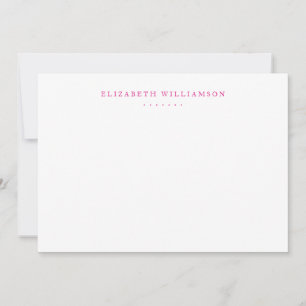 Modern Minimalist Professional Magenta Pink Card