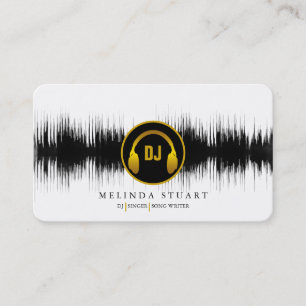 Modern Minimalist Professional Music Beat Business Card