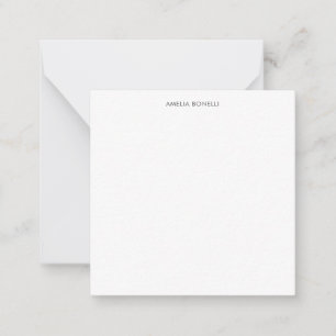 Modern Minimalist Professional Plain Simple Name Card