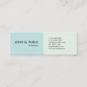 Modern Minimalist Professional Simple Elegant Mini Business Card