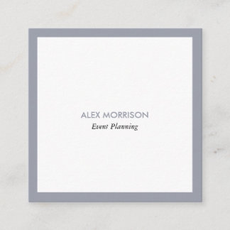 Modern Minimalist Professional Simple Square Business Card