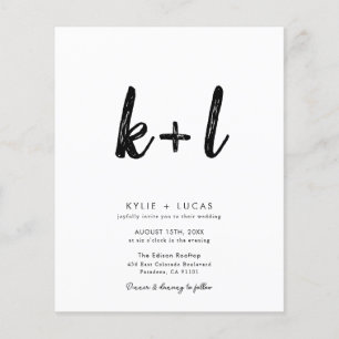 Modern Minimalist Qr Code Wedding Invitation