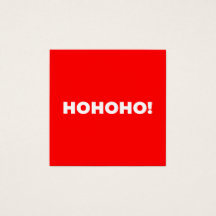 Modern Minimalist Red Santa Claus Business Card