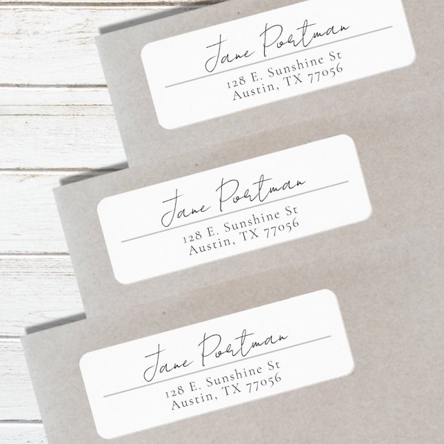  Modern Minimalist | Return Address Label (Creator Uploaded)