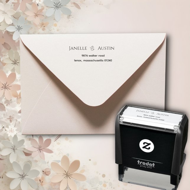 Modern Minimalist Return Address Self-inking Stamp (Creator Uploaded)