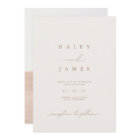 Modern Minimalist Romantic Script Photo Wedding