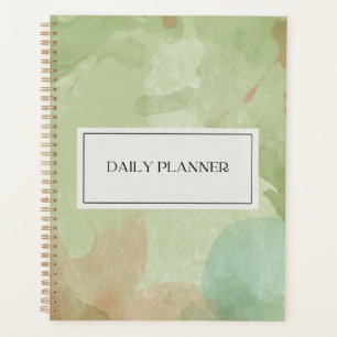 Modern Minimalist & Sage Green Watercolor  Planner