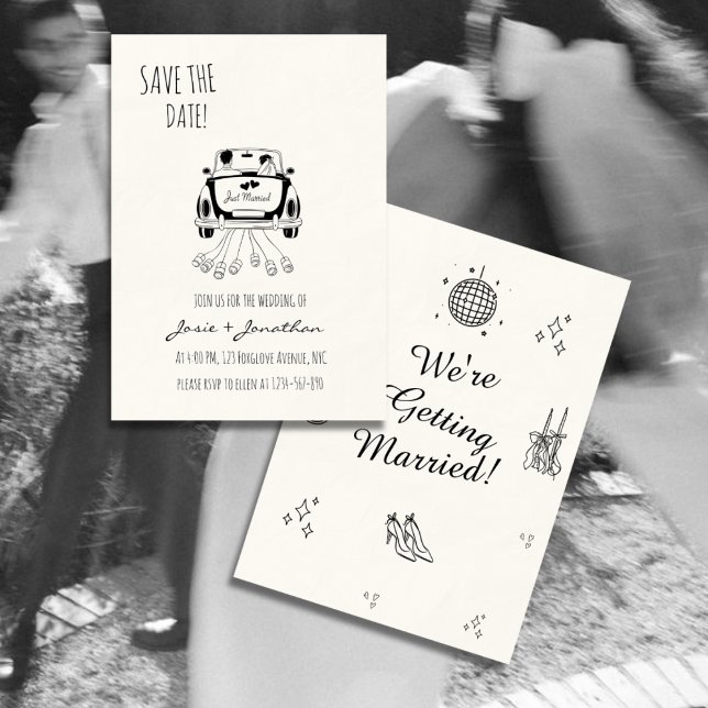 Modern Minimalist Save the Date | Simple Wedding  Invitation (Creator Uploaded)