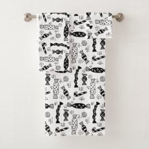 Modern Minimalist Scandinavian Candy Bonbon Bath Towel Set