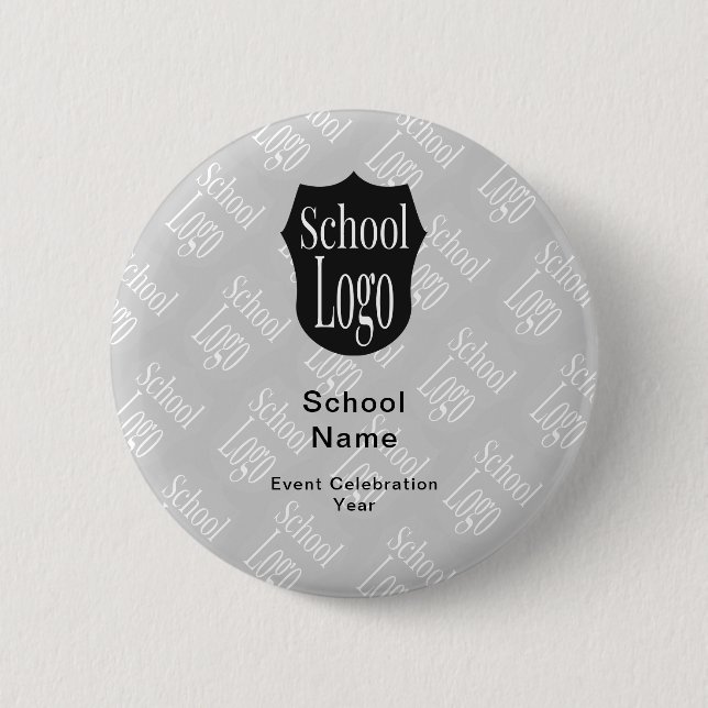 Modern Minimalist School Logo  6 Cm Round Badge (Front)