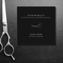 Modern Minimalist scissors hair stylist