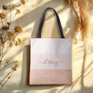 Modern Minimalist Script Bachelorette & Bridesmaid Tote Bag