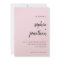 Modern Minimalist Script | Blush Wedding