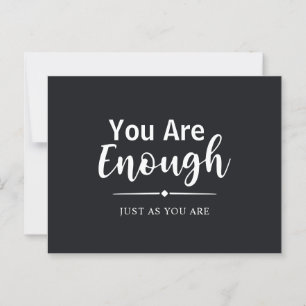 Modern Minimalist Script Calligraphy inspirational Postcard