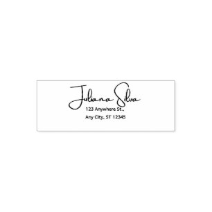  modern minimalist script handwritten stylish  self-inking stamp