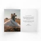 Modern Minimalist Script Heart Wedding Photo