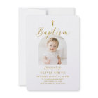 Modern Minimalist Script Photo Baptism 