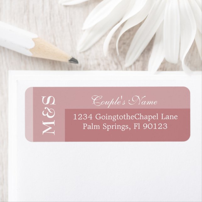 Modern Minimalist Script Return Address Label (Insitu)