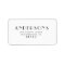 Modern Minimalist Script Return Address Label
