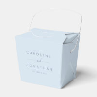 Modern Minimalist Script Soft Blue Custom Wedding