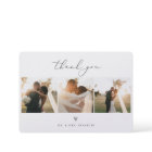 Modern Minimalist Script Wedding Photo
