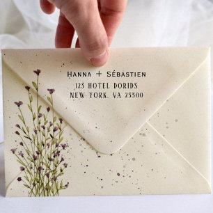 Modern Minimalist Script   Wedding  Self-inking Stamp