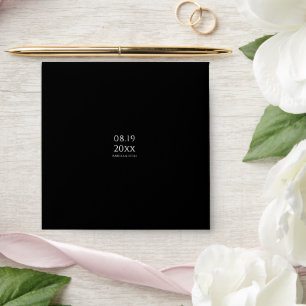 Modern Minimalist Script Wedding Square Envelope