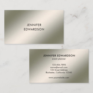 Modern minimalist silver pattern professional business card