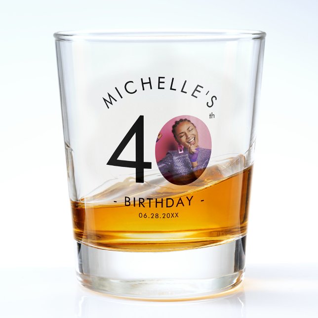 Modern Minimalist Simple Birthday Party Shooter Shot Glass (Creator Uploaded)