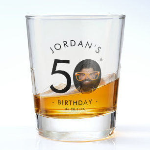 Modern Minimalist Simple Birthday Party Shooter Shot Glass