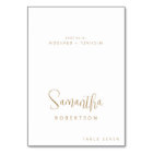 Modern Minimalist Simple Guest Name  Place Card