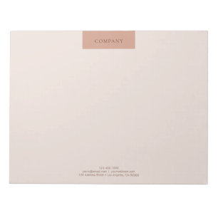 Modern Minimalist Simple Layout Typography 11x8.5 Notepad