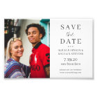 Modern minimalist simple photo wedding save date