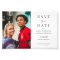 Modern minimalist simple photo wedding save date
