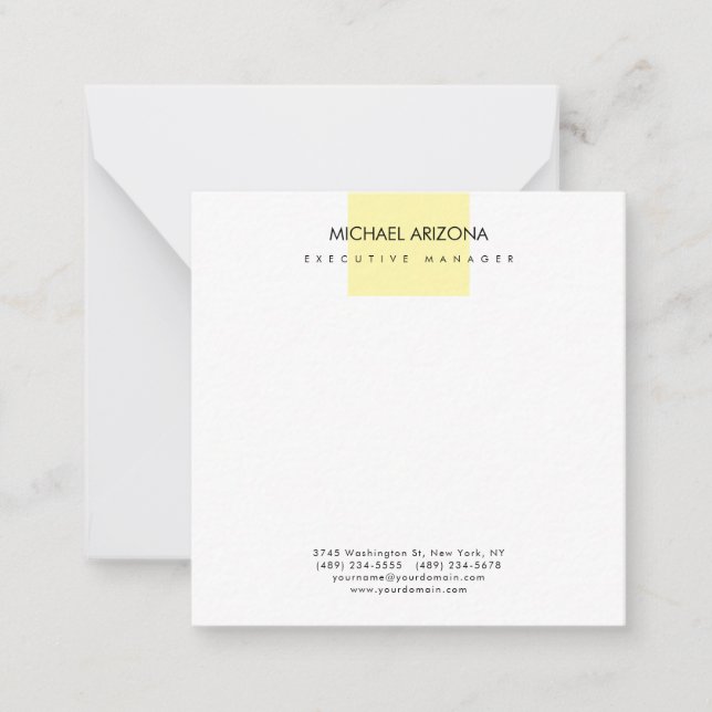 Modern Minimalist Simple Plain Card (Front)